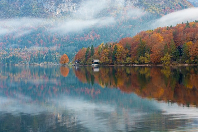 Reflections in Lake Bohinj